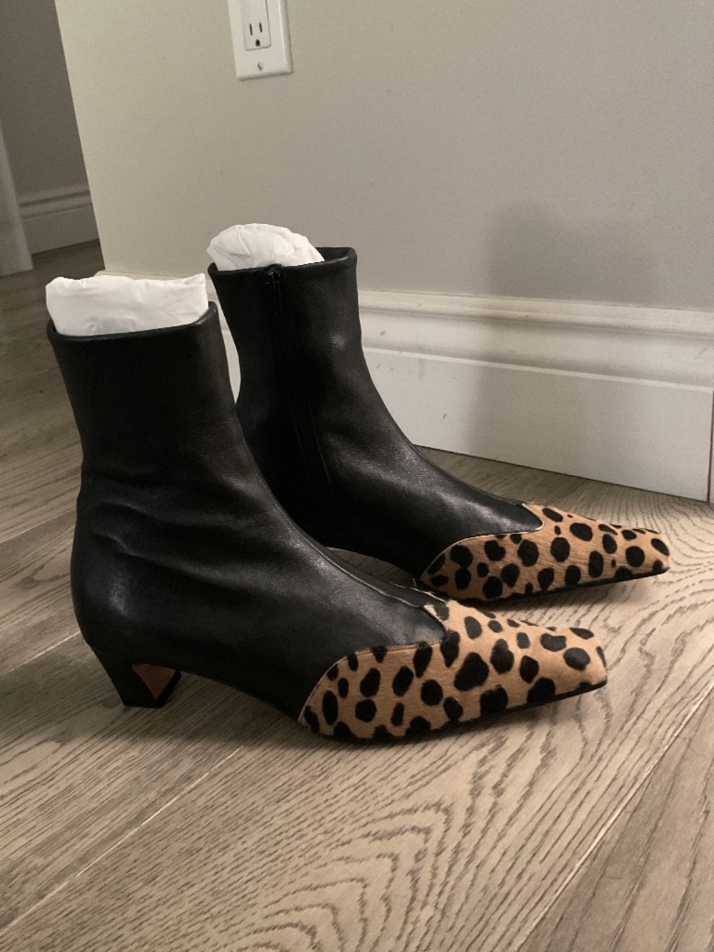 KHAITE Nevada leopard boot, size 41